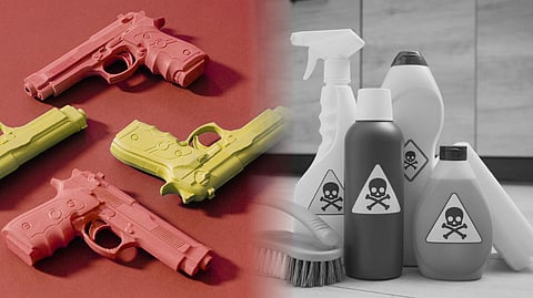 Pellet guns contain one or more toxic metals above regulatory limits, according to Ban Toxics