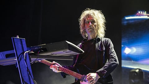 Perry Bamonte of The Cure performs at the North Island Credit Union Amphitheatre on 20 May 2023, in Chula Vista, California.