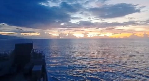 BRP TAGBANUA (LC296) conducting maritime patrol in the waters of Sarangani, near Balut Island. 