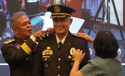 BUCOR Director General Gregorio Pio Catapang Jr. led the donning of ranks and oathtaking for newly promoted officers.