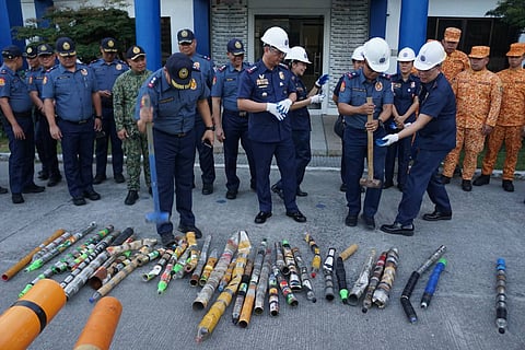 The Pampanga Police Provincial Office (PPPO) destroyed confiscated firecrackers and pyrotechnics devices at the PPPO Parade Ground in San Fernando City, Pampanga on December 28, 2025.