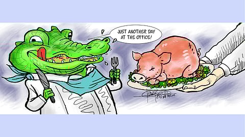 Porky business as usual