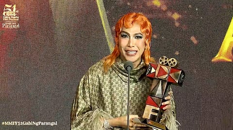 Vice Gandas winning moment at the 2025 MMFF Gabi ng Parangal
