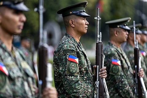 (FILE) Philippine Army soldiers 