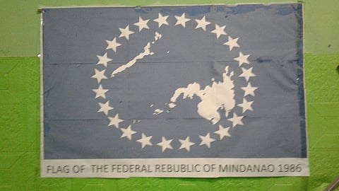 PROPOSED flag of the Federal Republic of Mindanao. Resolution adopted during Mindanao-wide consultations calls for peaceful pursuit of independence under international law.

