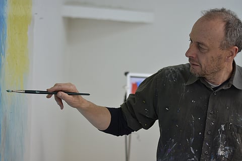 GERMAN artist Peter Zimmermann.