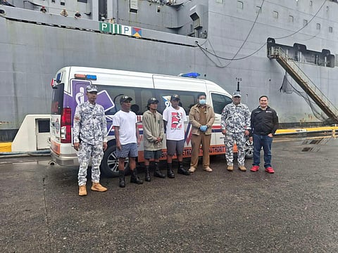 US Navy ship rescues three Pangasinan fishermen off Cape Bolinao