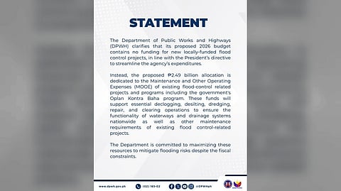 DPWH: Budget lack shifts focus to flood-control maintenance