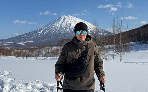 MICHAEL Huang in Niseko.
