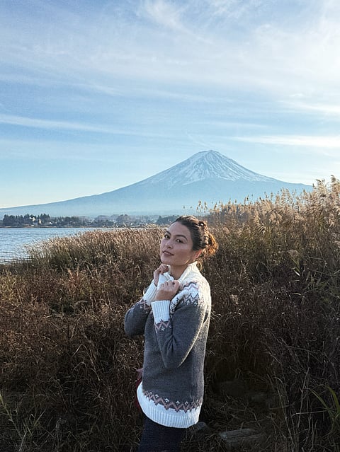JOURNALIST and PR professional Carolyn Ramoran Hamilton in Kawaguchiko.