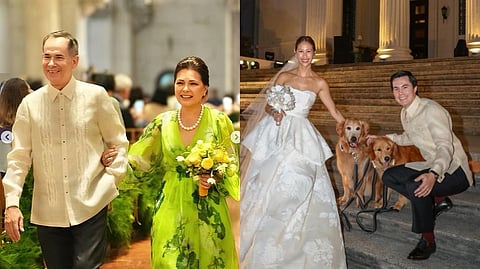 SABIN and Bettina Aboitiz (left) at the wedding of their only son Samel to Sarina Samson in 2024. 