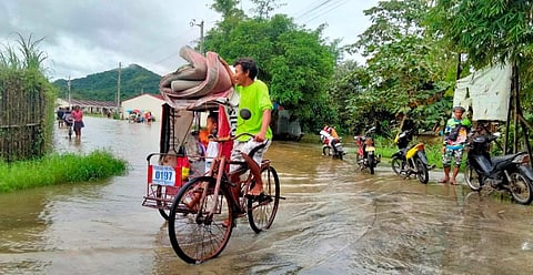 Ver Dominic Heights Subdivision, a resettlement site for the survivors of typhoon Yolanda in Palo, Leyte, is once again flooded due to the effects of Shear Line that brought incessant rain during the weekend.