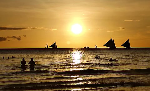 ENCHANTING sunset in Boracay. 