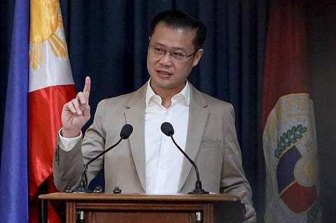 Senator Sherwin Gatchalian faces the members of the press for the first media conference in Senate, Pasay City for the year to answer questions regarding the approved National Budget for 2026 on Tuesday, 6 January, 2025. 