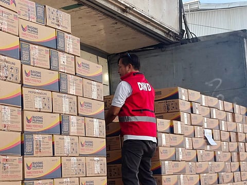 FOOD packs were delivered to Bicol communities as Mayon Volcano remains at Alert Level 3.