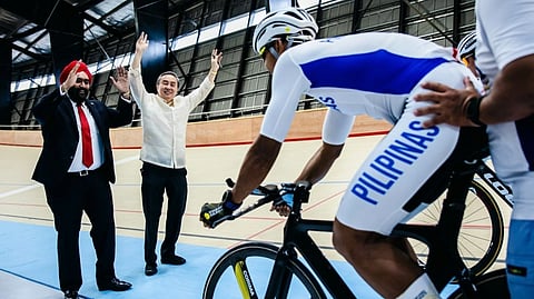 PHILIPPINE Olympic Committee and PhilCycling president Abraham ‘Bambol’ Tolentino and Asian Cycling Confederation head Dato’ Amarjit Singh Gill lead the inauguration of the Tagaytay City CT Velodrome in June last year.