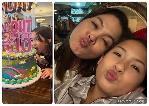 THE award-winning actress shared a heartfelt message for her youngest daughter on Facebook as Luna celebrated her 10th birthday.