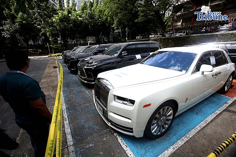SEIZED LUXURY CARS

Eight high-end vehicles owned by former congressman Zaldy Co are parked at the Independent Commission for Infrastructure (ICI) office in Taguig on Friday, January 9, 2026, after being seized by the Bureau of Customs and the Philippine National Police–Highway Patrol Group and turned over to the ICI. Photo by Analy Labor