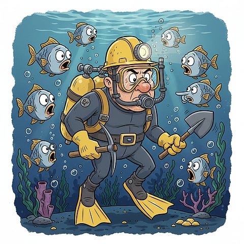 ENVIRONMENTAL campaigners warn that deep sea mining threatens marine ecosystems and will disrupt the sea floor. 