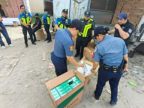PNP seizes over P105.5M worth of smuggled cigarettes in Bataan