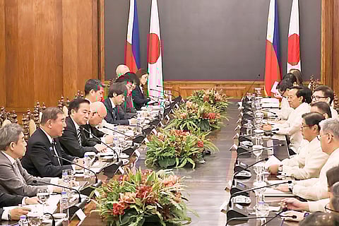 MEMBERS of the Philippine, Japan Cabinets in talks led by then-PM Ishiba Shigeru, who visited Manila last year to advance security, economic and diplomatic cooperation.