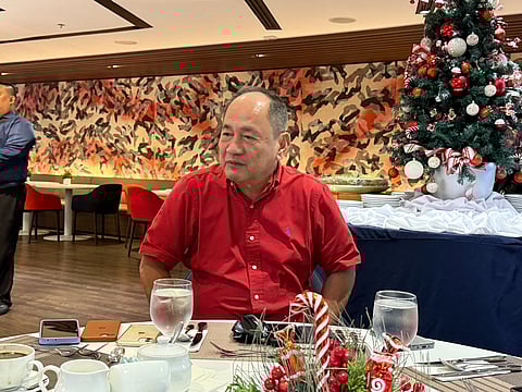 PSE President and CEO Ramon S. Monzon speaks to members of the press at the PSE headquarters in BGC on 9 January 2026.