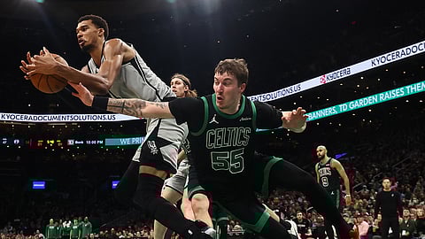 VICTOR Wembanyama delivers bigtime at crunchtime to power San Antonio to a 100-95 victory over Boston in the NBA.