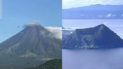 Mayon, Taal show increased activity