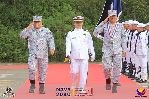 Subic Bay Freeport - The Philippine Fleet gave farewell honors to Commodore Richard M David PN, Deputy Commander of the Naval Education and Training Command (NETC) at the Naval Operating Base Subic on Friday, January 9, 2026. 