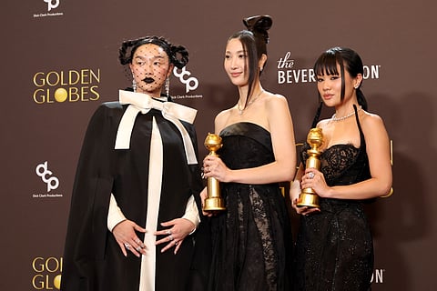 AUDREY Nuna, EJAE and Rei Ami, winners of the Best Original Song — Motion Picture for 'Golden' from 'KPop Demon Hunters.'