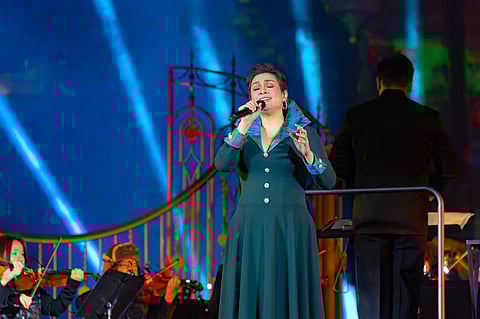 Lea Salonga performs Disney classics in front of the Castle of Magical Dreams during Hong Kong Disneyland’s 20th anniversary concert on 10 January. | Hong Kong Disney Land