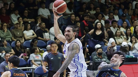 JORDAN Heading and TNT Tropang 5G hang tough down the stretch to eke out a 99-96 win over Meralco in Game 5 of their PBA Philippine Cup best-of-seven semifinal series on Wednesday at the Smart Araneta Coliseum.  