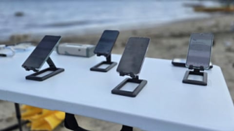 SMART and Lynk Global successfully tested data download via satellite in mobile phones located on the coast of Catanduanes Island in the Bicol Region in this undated photo. PLDT-Smart on Wednesday, 14 January 2026  announced the success of their first direct-to-device satellite service, with more tests planned until the planned commercial launch in 2027.