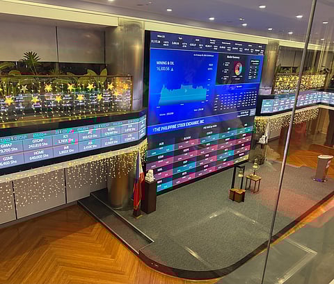 A VIEW of the PSE's trading floor in BGC, Taguig