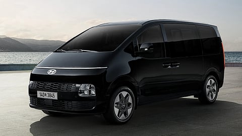 HYUNDAI Staria shown here in its updated Korean-market form as the brand transitions the model to hybrid and electric power.