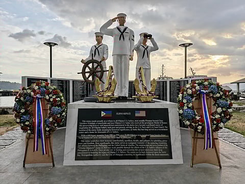 The Filipino Shipmates monument has been unveiled at the Waterfront Road of this Freeport zone on 14 January 2026.