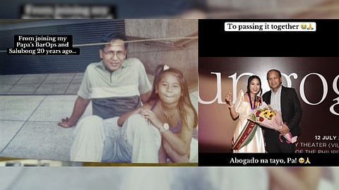 FATHER and daughter pass the 2025 Bar Examination together. 