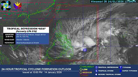 TROPICAL depression Ada prompted the Maasin City government to cancel the Sakay-Sakay Festival scheduled on 18 January 2026.