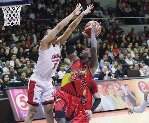 CJ Perez catches fire, dropping 30 of his career-high 41 points in the first quarter to lead San Miguel Beer to a 101-88 win over Barangay Ginebra in Game 6 of the PBA Philippine Cup best-of-seven finals series late Sunday.