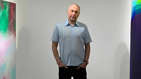 GERMAN artist Peter Zimmermann.