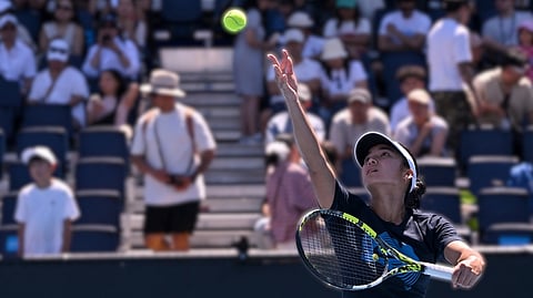 ALEX Eala engages in a practice session ahead of her encounter with world No. 100 Alycia Parks of the United States in the first round of the Australian Open on Monday.