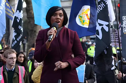 BRITAIN'S main opposition Conservative Party leader, Kemi Badenoch on January 17, 2026, to demonstrate against a proposal to move China’s embassy to this site, a stones-throw from The Tower of London.