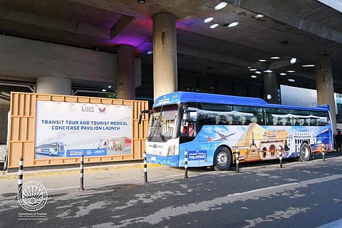 The 49-seater, air-conditioned bus, complete with a DOT-accredited tour guide, which will be used by foreign passengers for the Transit Tours.