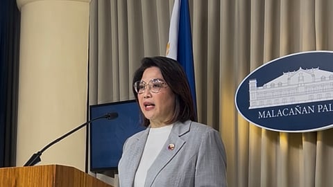 Palace press briefer, Undersecretary Claire Castro
