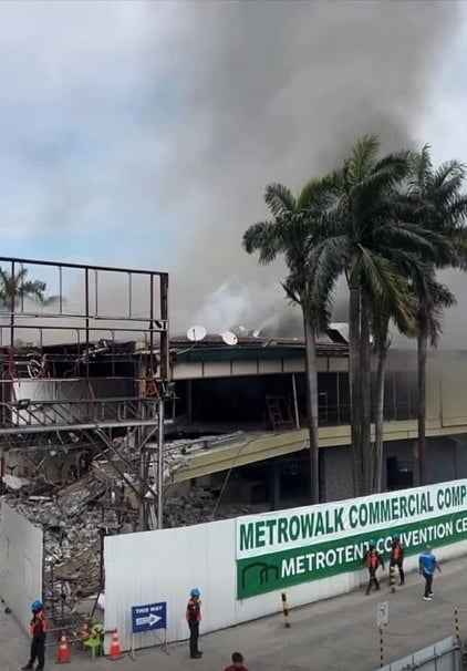 Fire at Metrowalk complex causes P1M damage, probe underway