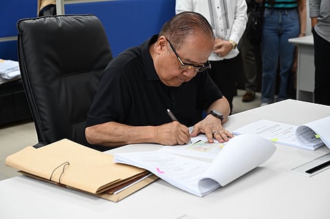 Deputy Speaker Ronaldo Puno files cyber-libel charges against Rep. Barzaga. Courtesy of DS office