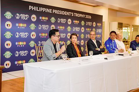 Mr. Rafael Jasper Vicencio on the panel during the ongoing press conference
