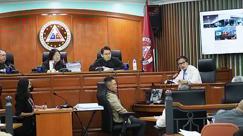 DPWH Secretary Vince Dizon testifies at the bail hearing of accused in floodgate at Sandiganbayan on Tuesday, 20 January. Courtesy of DPWH