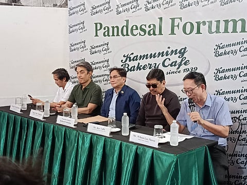 DPWH Sec Vince Dizon, Navotas Rep. Toby Tiangco, DOJ Prosecutor General, and Media and Anti-Corruption Advocate Ben Tulfo tackled Flood Control updates on Thursday in Pandesal Forum