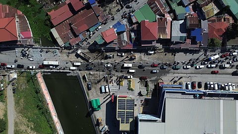 A top view of the MacArthur Highway in Apalit, Pampanga on January 23, 2026.